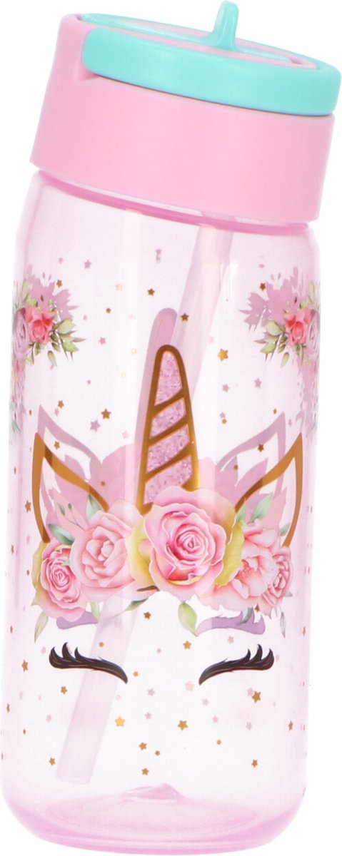 LUNCH BUDDIES Unicorn flower - sportfles 600ml