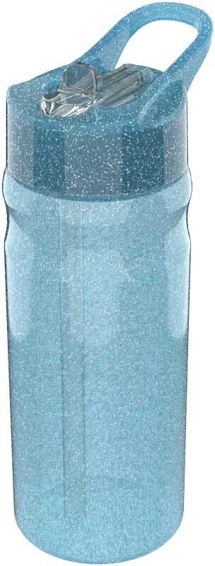 LUNCH BUDDIES Glitter blauw - sportfles 600ml
