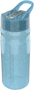 LUNCH BUDDIES Glitter blauw - sportfles 600ml