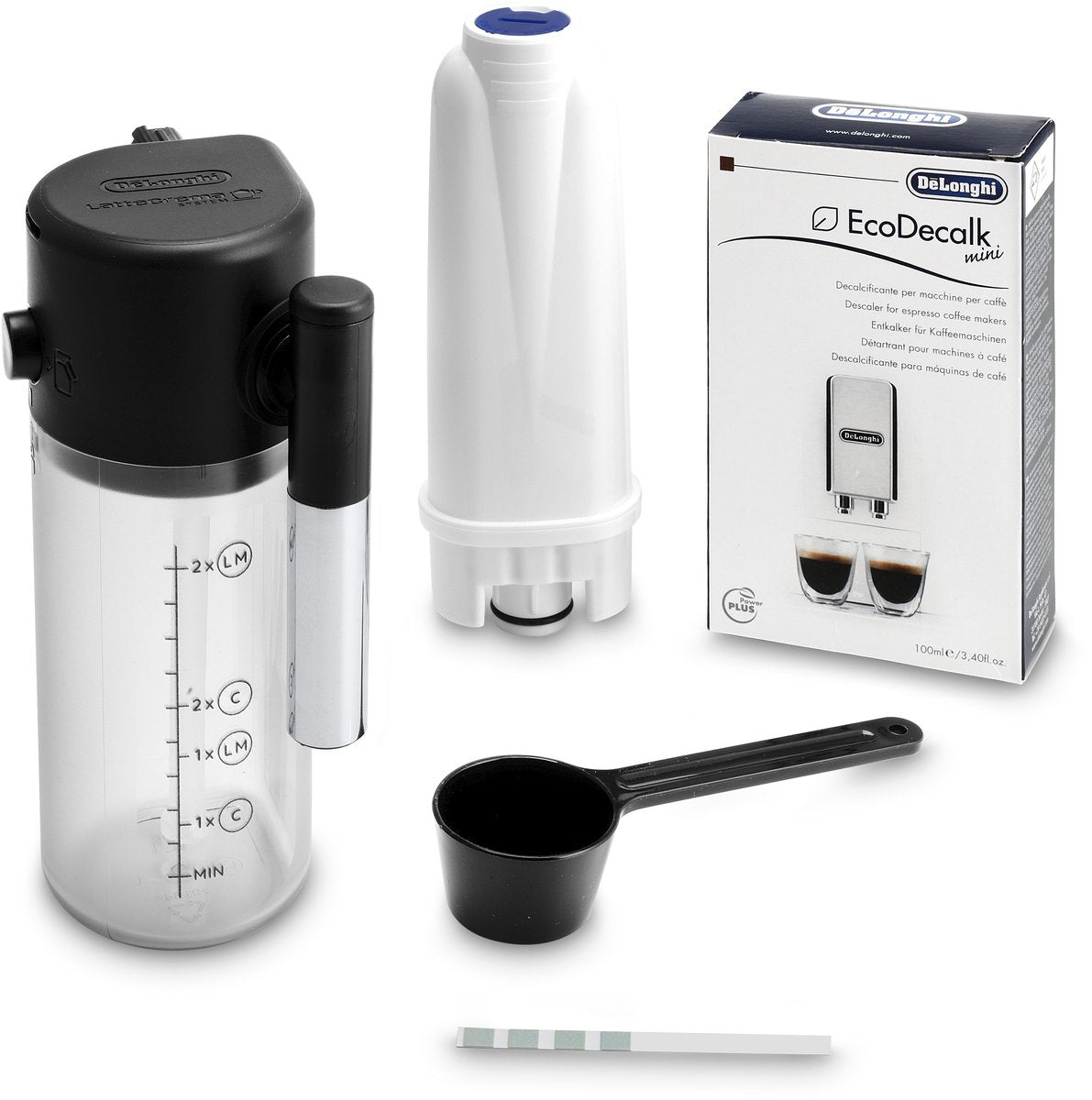 DELONGHI Espresso magnifica evo lattecrema - zwart automaat zwart met melkreservoir