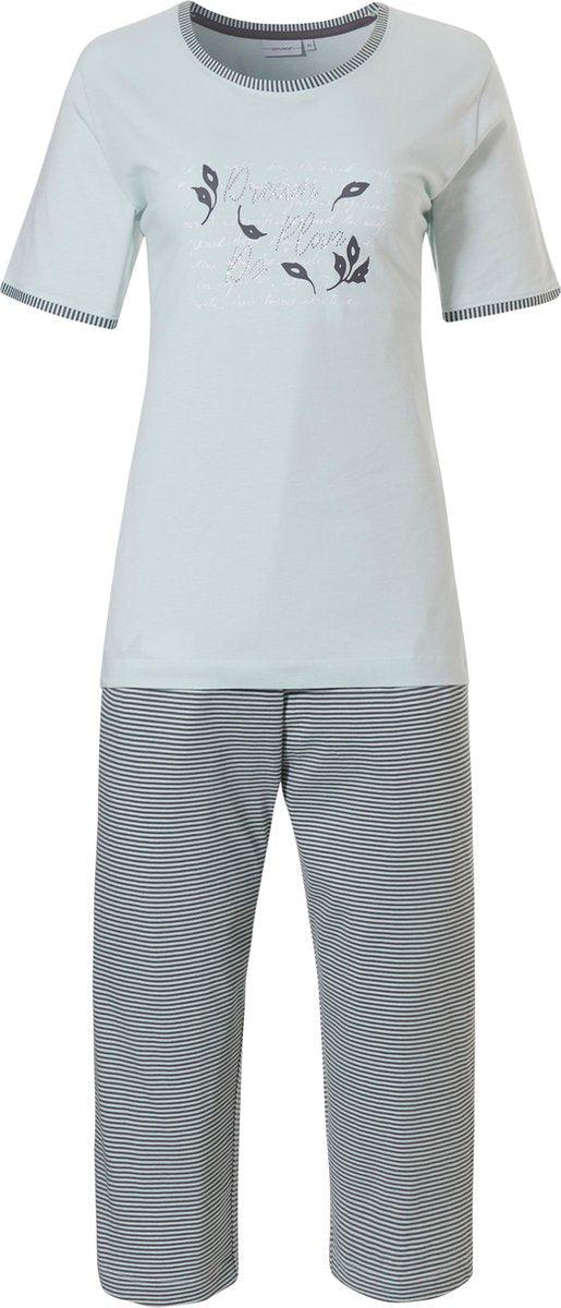 PASTUNETTE Pyjama capri - l.groen - 42