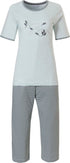 PASTUNETTE Pyjama capri - l.groen - 42