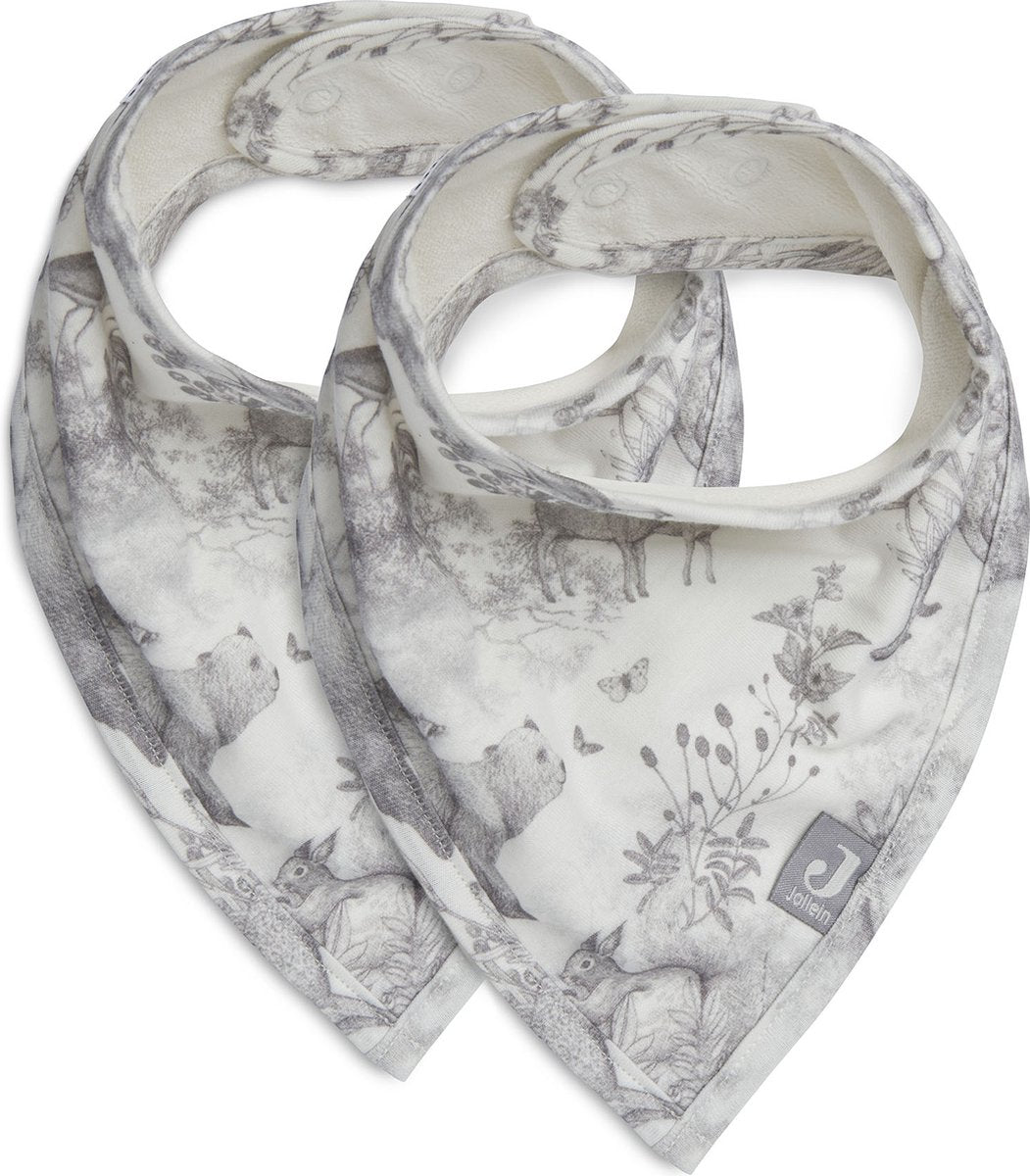 JOLLEIN Slab bandana - Forest Animals Pimpelmees