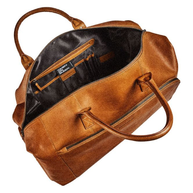MAVERICK New Man weekendtas - leder
