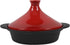 Tajine gietijzer - 25x5.5cm - rood