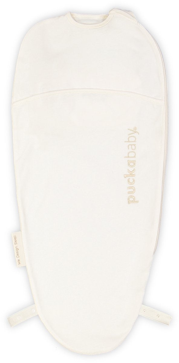 PUCKABABY Piep katoen - 0/3m - pure inbaker slaapzak