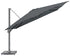 CHALLENGER T1 Premium parasol 350x350cm- doek faded black / mast antraciet
