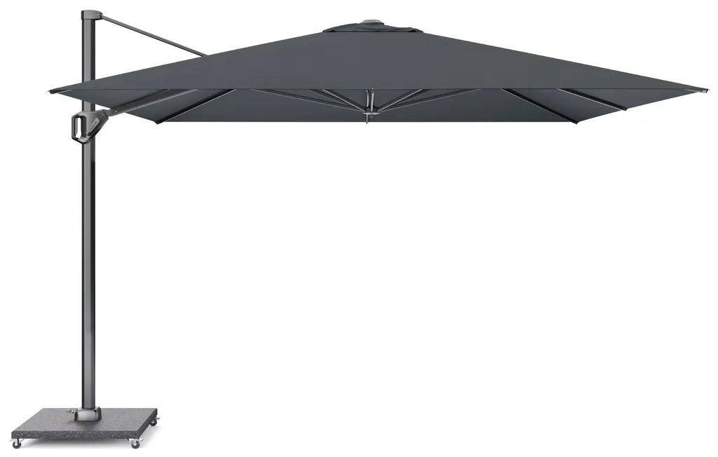 CHALLENGER T1 Premium parasol 350x350cm- doek faded black / mast antraciet