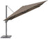 CHALLENGER T1 Premium parasol 350x350cm- doek havanna - paal antraciet excl voet