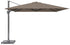 CHALLENGER T1 Premium parasol 350x350cm- doek havanna - paal antraciet excl voet