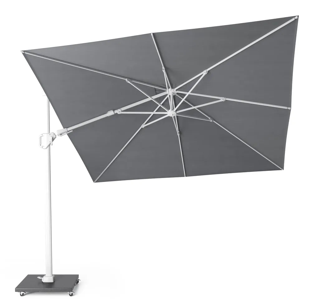 CHALLENGER T2 Premium parasol 300x300cm- manhattan/ wit excl. voet