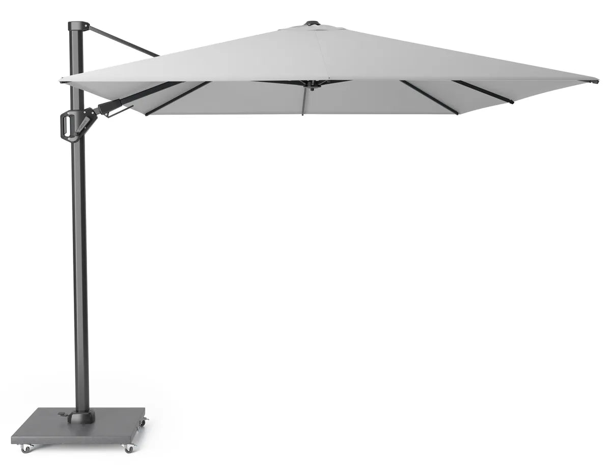 CHALLENGER T2 parasol 350x260cm - licht grijs/ antraciet excl. voet