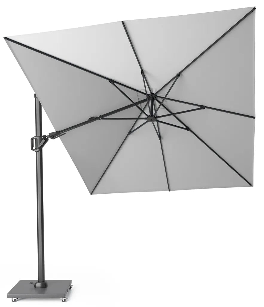 CHALLENGER T2 parasol 350x260cm - licht grijs/ antraciet excl. voet