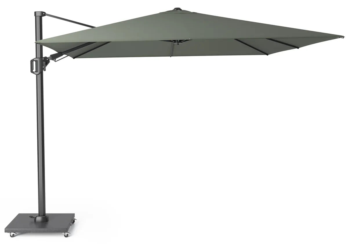 CHALLENGER T2 parasol 3x3m- olijf/ antra excl. voet