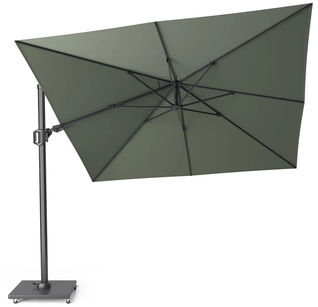 CHALLENGER T2 parasol 3x3m- olijf/ antra excl. voet