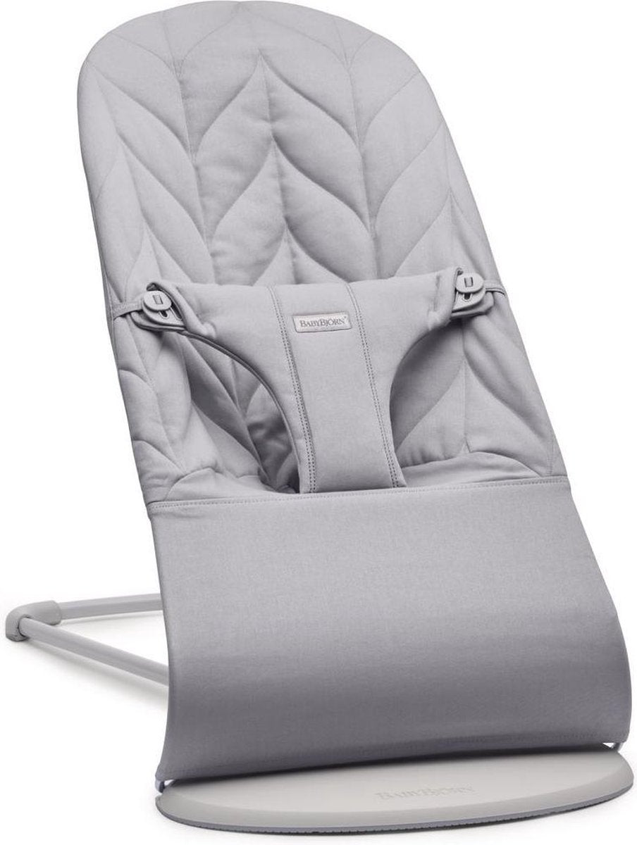 BabyBjorn BLISS relax- licht grijs quilt kroonblad