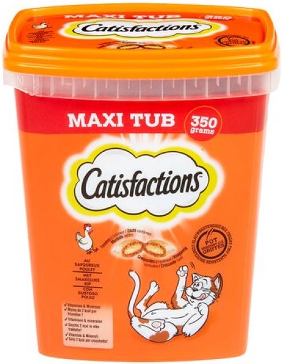 CATISFACTION - Snack Tub - kip - 350g
