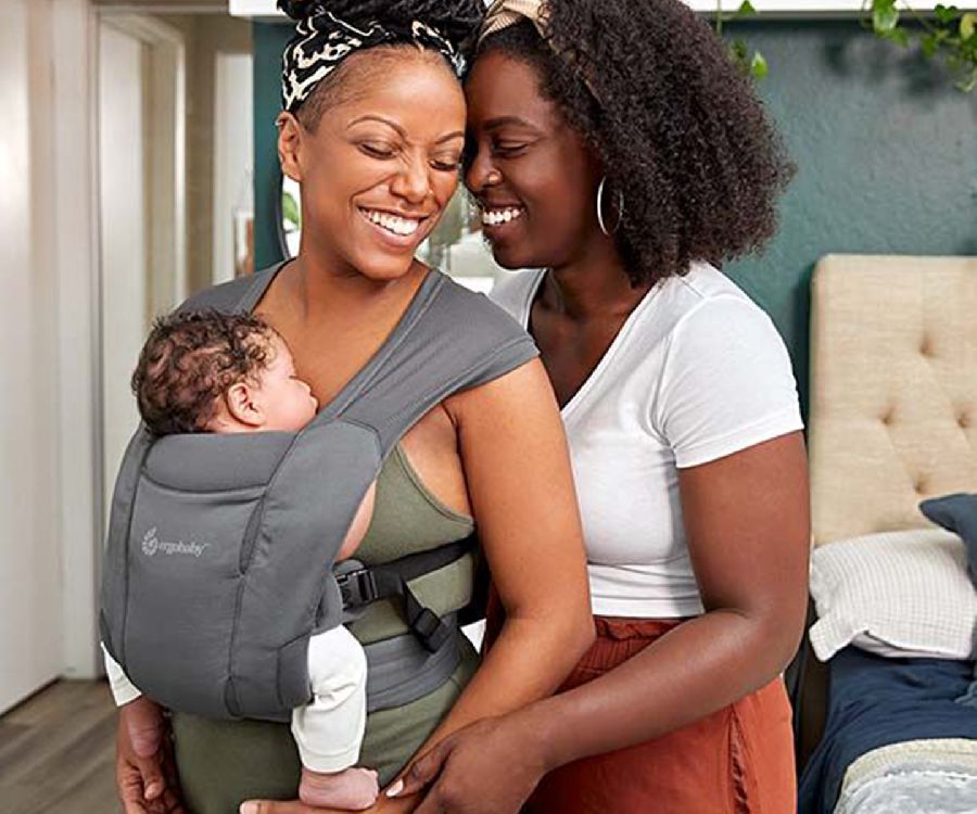 ERGOBABY Embrace draagzak - soft air mesh washed black