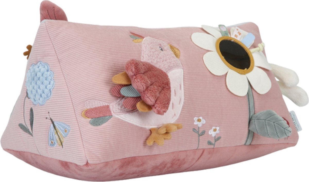 LITTLE DUTCH Activiteiten driehoek- roze Flowers & butterflies