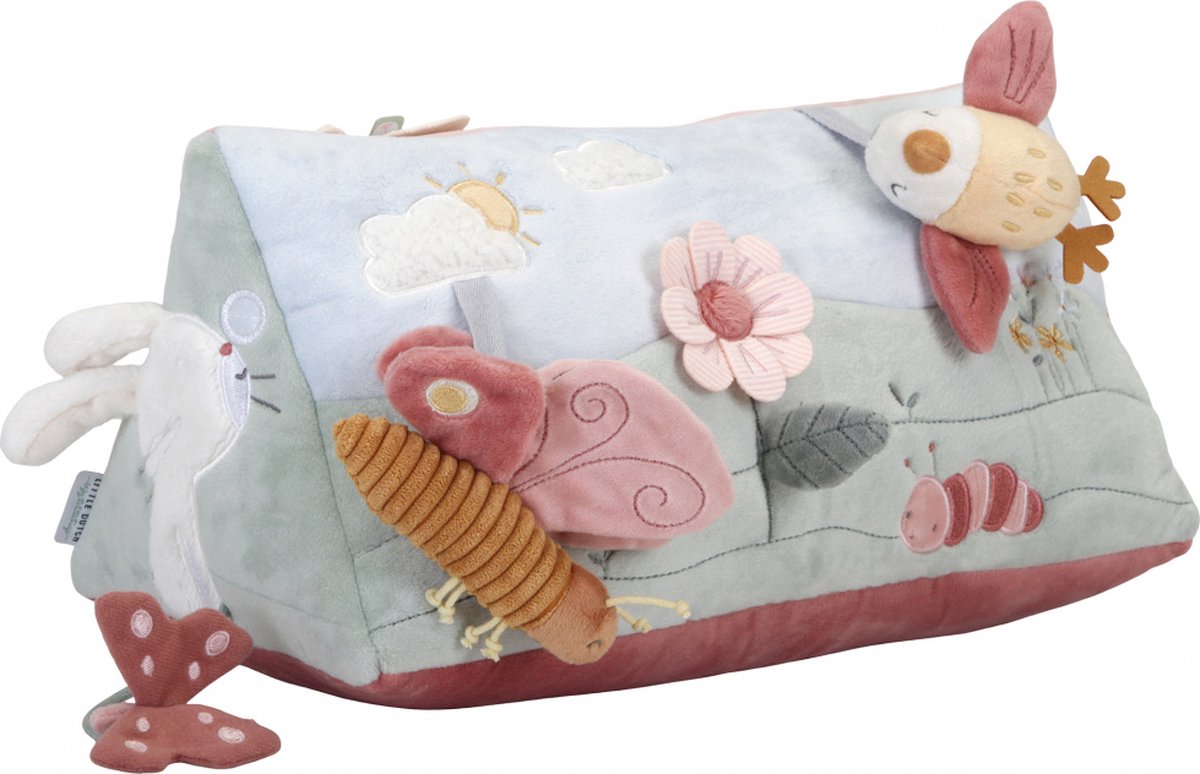 LITTLE DUTCH Activiteiten driehoek- roze Flowers & butterflies