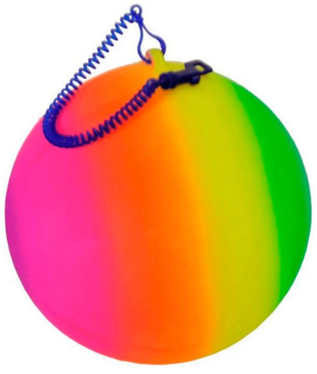 GAMETIME Bal aan koord 21cm - regenboog