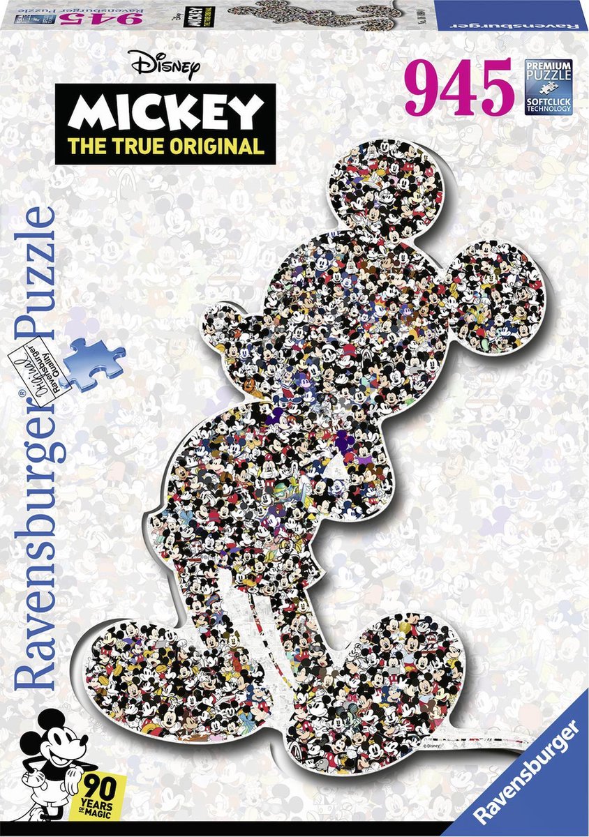 RAVENSBURGER Shape puzzel - Shaped birthday Mickey