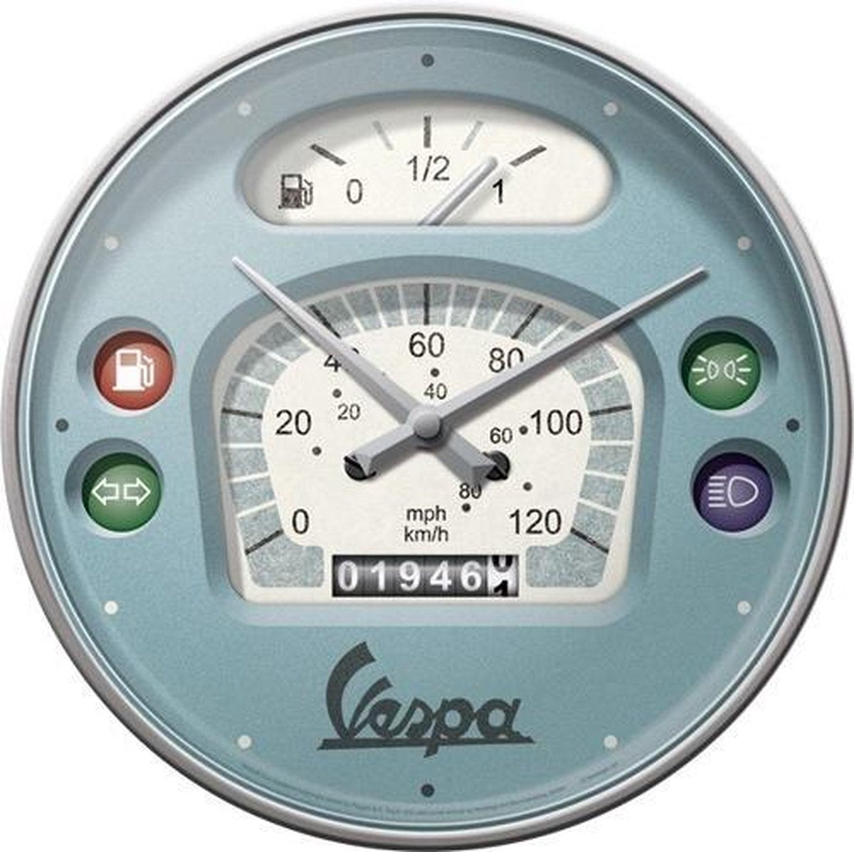 Wandklok Vespa Tacho