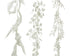 Kerst guirlande glitter 180cm - wit - ass. (prijs per stuk)