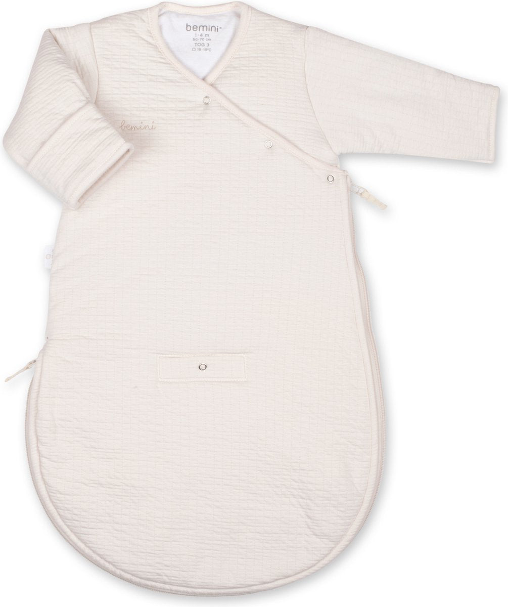 BeMini CADUM Slaapzak - 0/4m - ivoor tetra jersey (TOG 3)