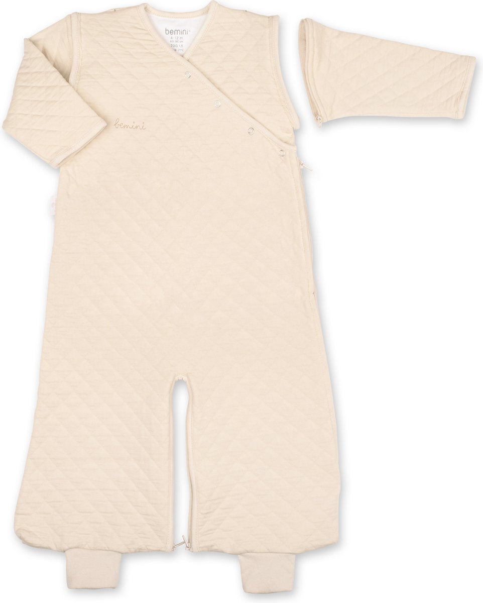 BeMini QUILT slaapzak TOG 1.5 - 4/12m - creme