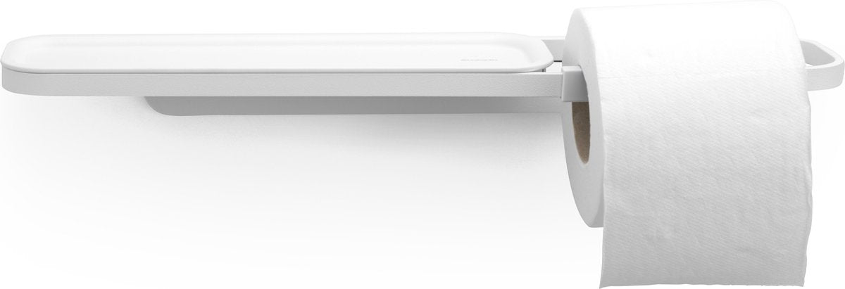 BRABANTIA Mindset toiletrolhouder met plankje - Mineral fresh white