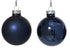 Kerstballen glas glans/mat mix 5cm - nachtblauw 12st. 12st.