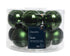 Kerstballen glas glans/mat mix 5cm - dennengroen 12st. groen
