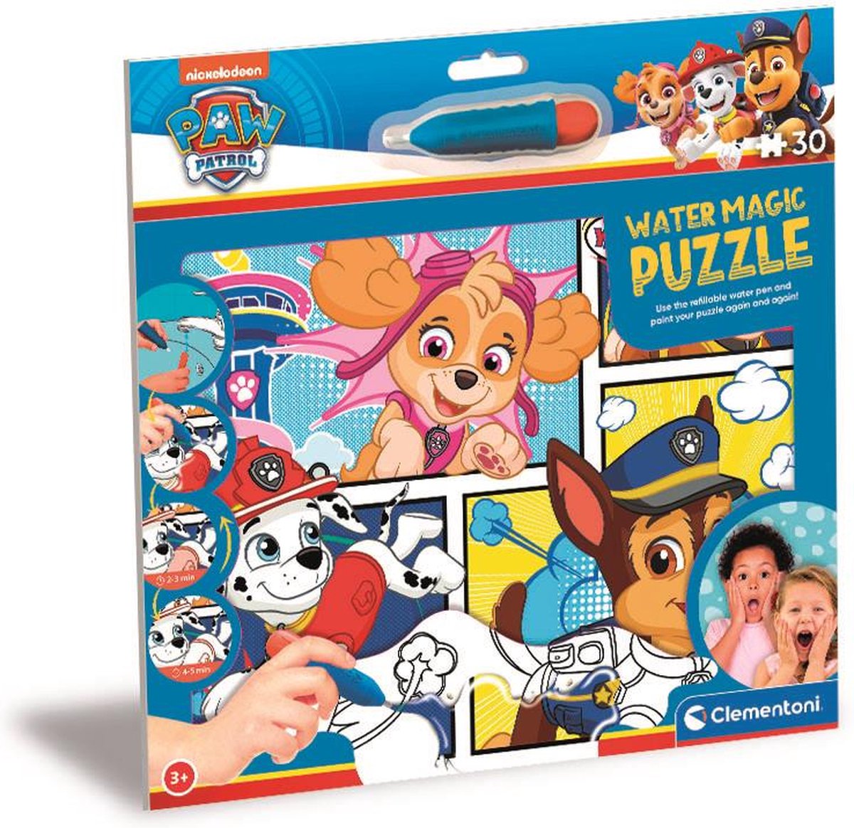 CLEMENTONI Puzzel water magic - Paw Patrol 30st.