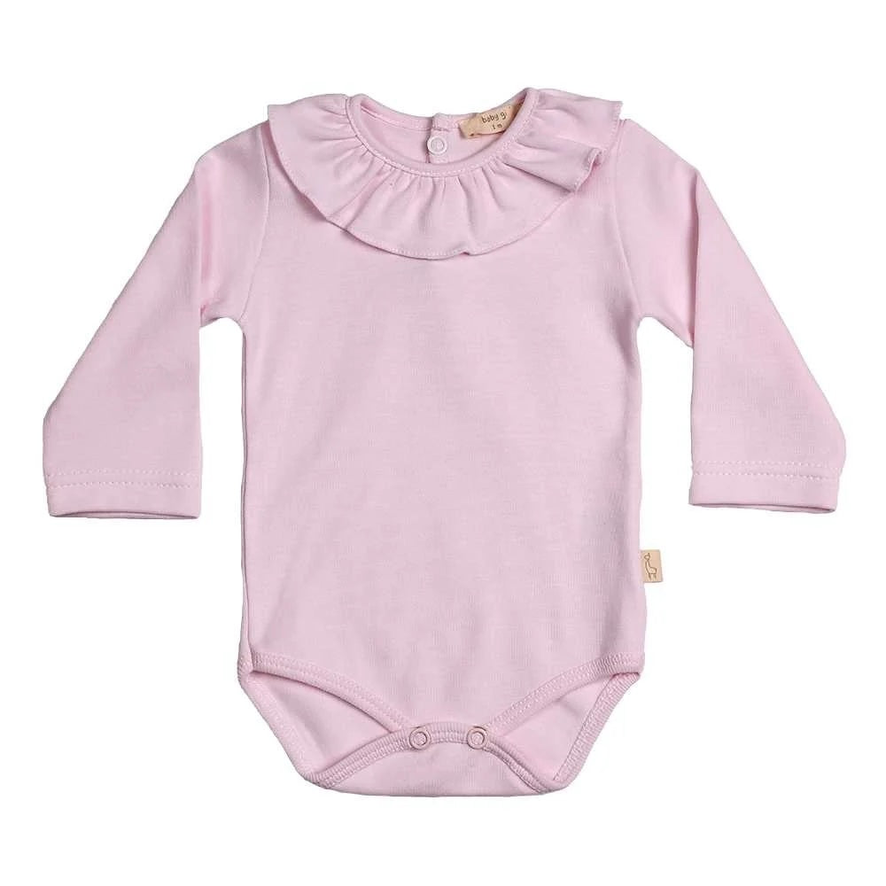 Baby Gi body frilly - roze - 6m