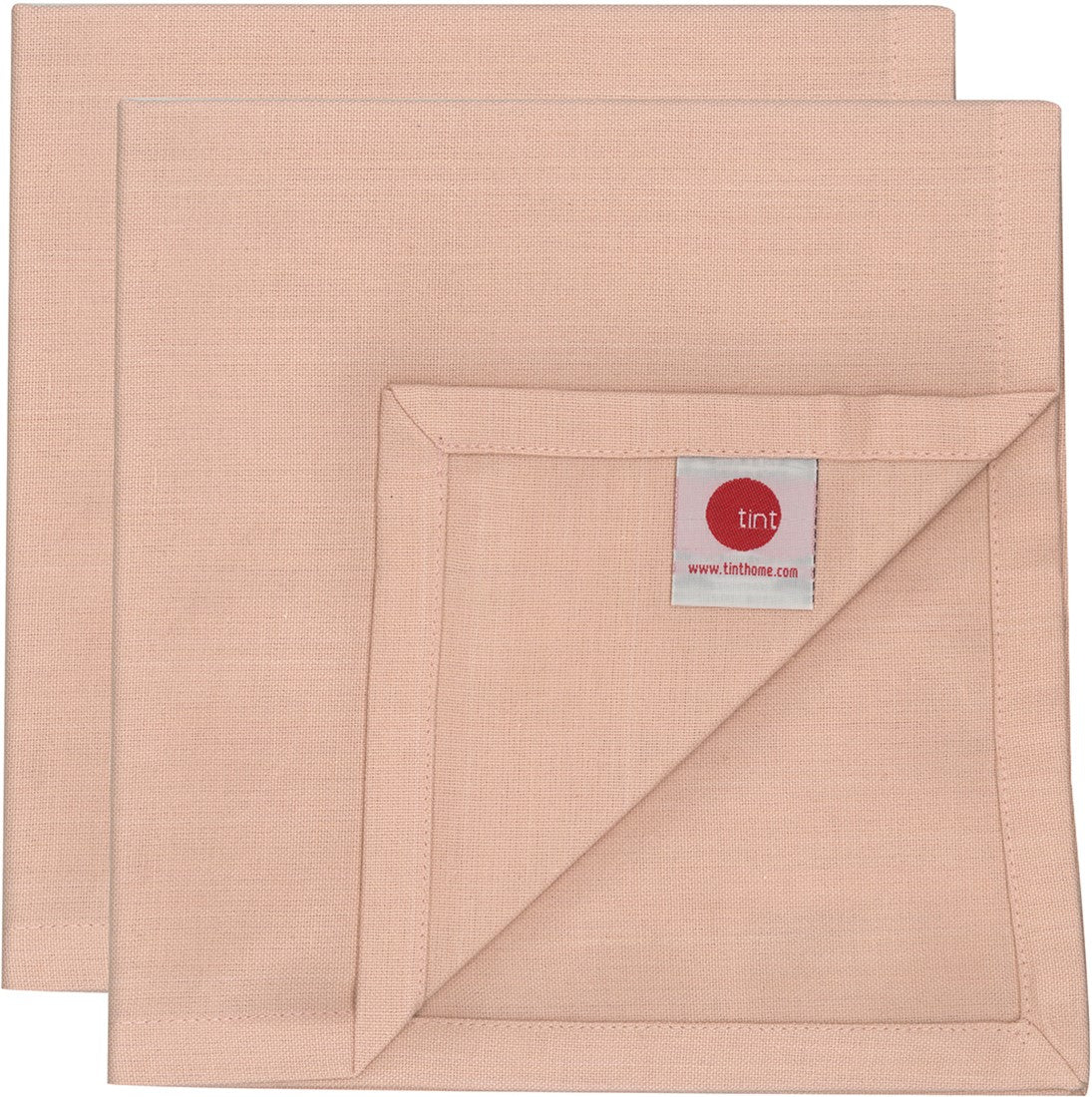 TINT UNI Servetten - 45x45cm- rose smoke set van 2 stuks