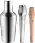 WMF Bar set - 4dlg Matroschka shaker 700 ml - cocktailzeefje, ijstang en stamper
