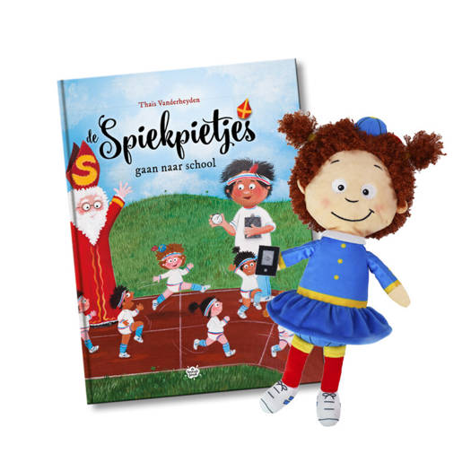 De Spiekpietjes - Pakket boek Spiekpiet naar school + pop meisje - Vanderheyden