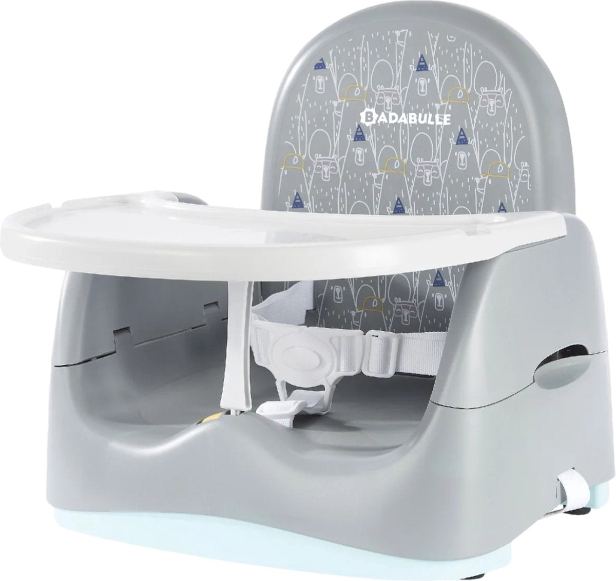 BABYMOOV Home and Go stoelverhoger - beer grijs kinderzitje