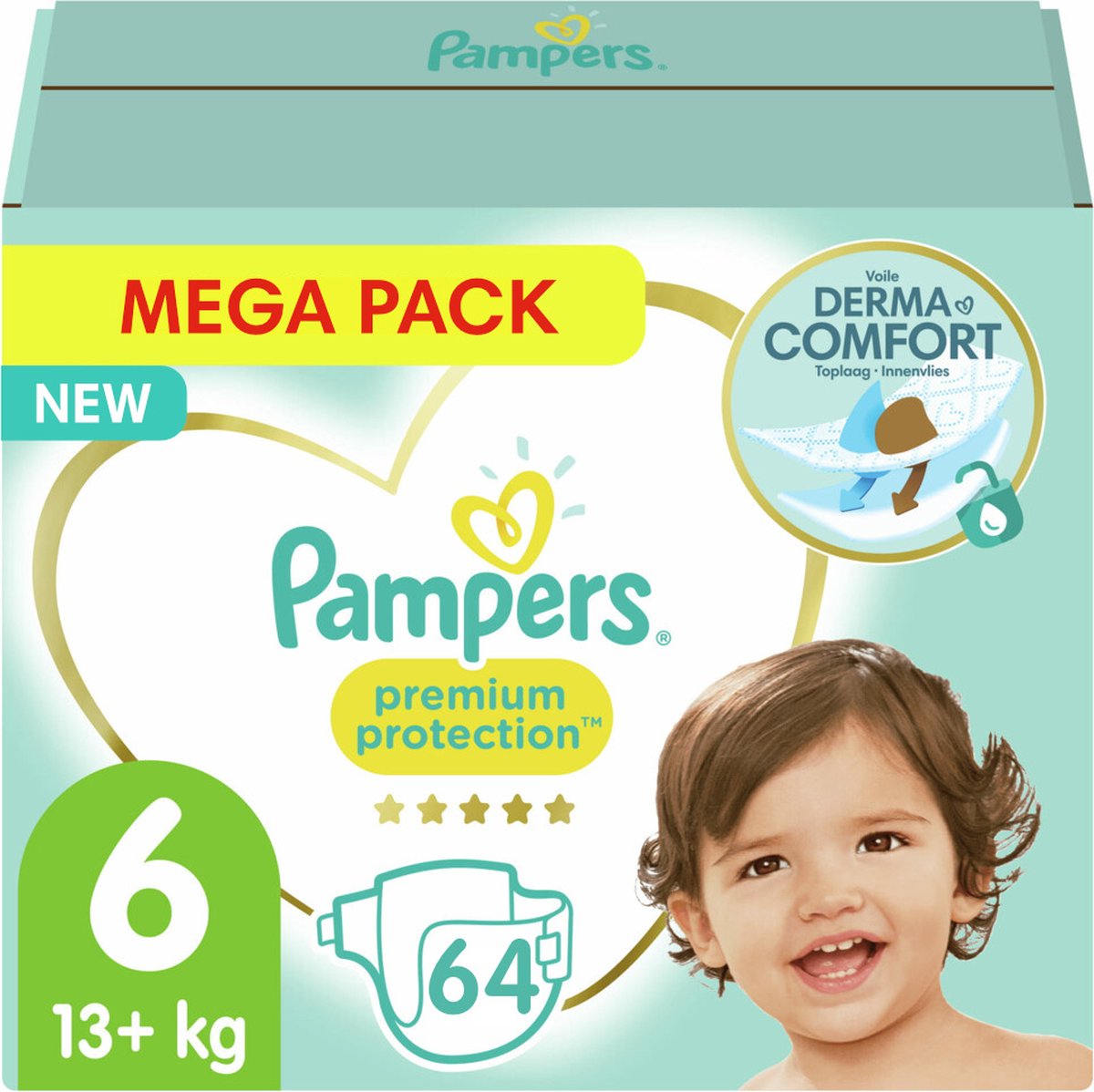 PAMPERS Premium Protection MAXI - M6 - 64st.