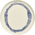 OTTOLENGHI Feast serveerbord 35cm - wit swirl stripes blauw