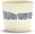 OTTOLENGHI Feast espressokop - 150ml 7cm - wit swirl stripes blauw