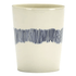 OTTOLENGHI Feast theekop - 330ml 8.5cm - wit swirl stripes blauw