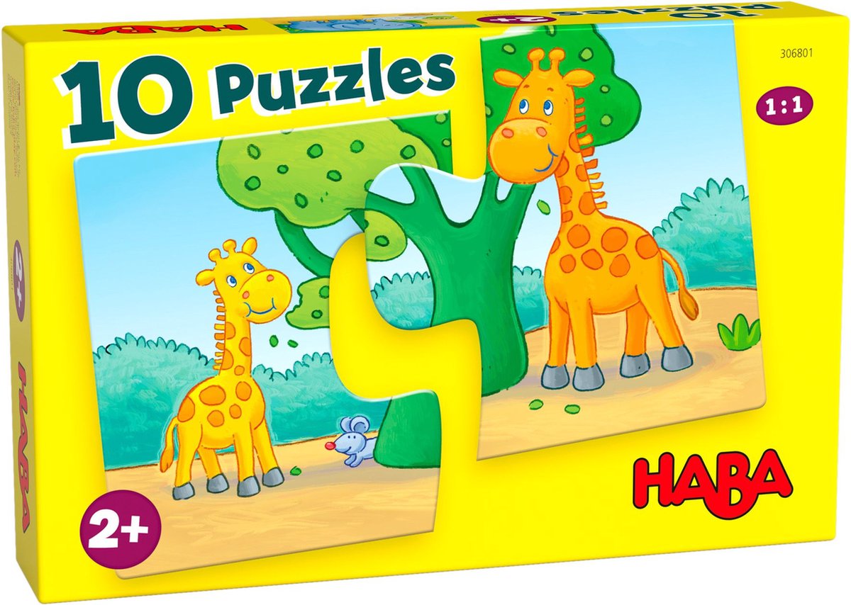 HABA 10 puzzels - Wilde dieren 306801