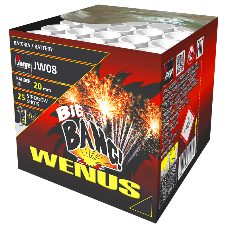 VULCAN Vuurwerk Wenus batterij - 25 shots 200g F2 NEC