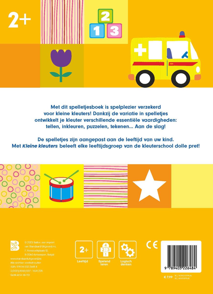 Kleine kleuters - Spelletjesboek +2jaar
