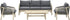 SANTOS Loungeset 4dlg- acacia white wash / antraciet  TU 71488VG