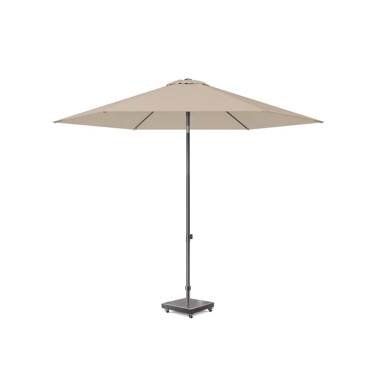 Platinum LISBOA parasol - dia 3m - taupe / antraciet alu  excl. voet  midden kantelbaar