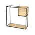 Wandkast ijzer - 20x50x50cm - zwart TU UC