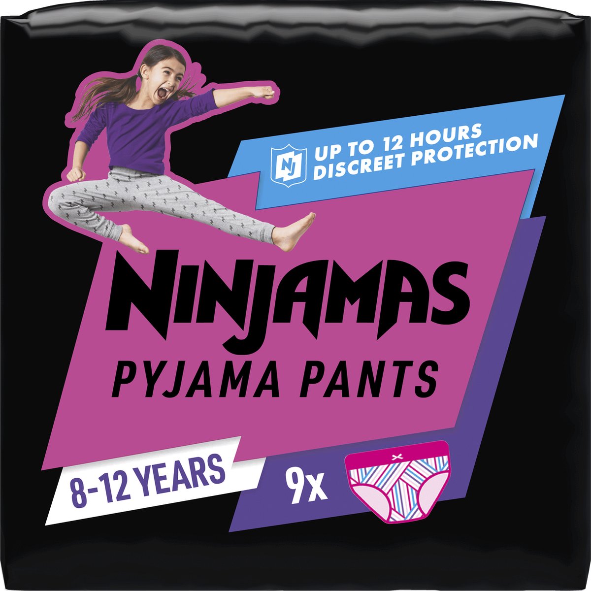 PAMPERS Ninja broekjes meisje 9st.- S8